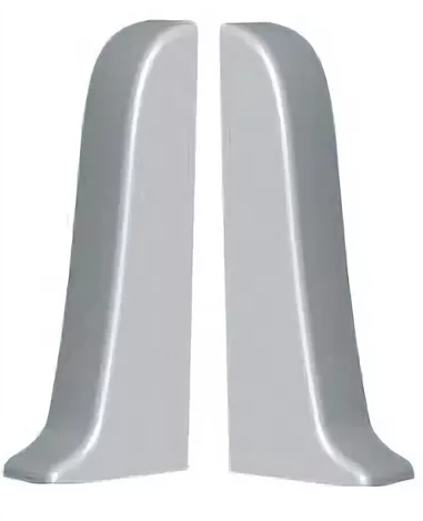 Заглушка ПВХ (правая + левая) для алюминиевого плинтуса LP100 CEZAR (Польша) 2 шт